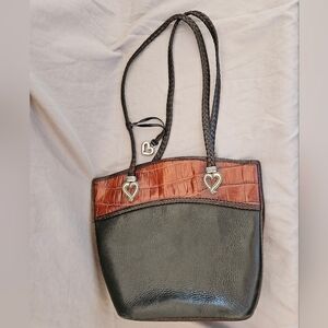 Black and Brown Leather Purse By Brighton